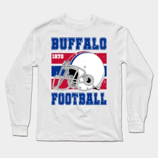 Buffalo Retro Football Long Sleeve T-Shirt